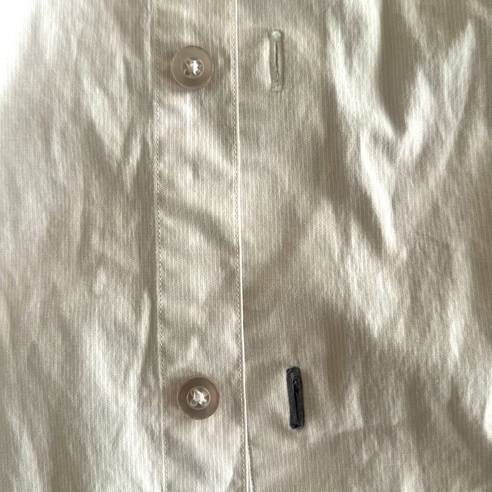 Club Monaco two-tone designer details men’s dress shirt size M in cream beige - Picture 4 of 7